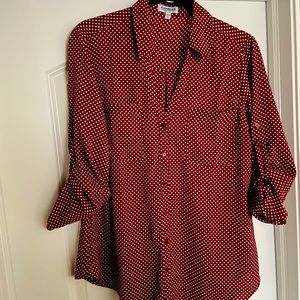 Express portofino blouses in Cabernet